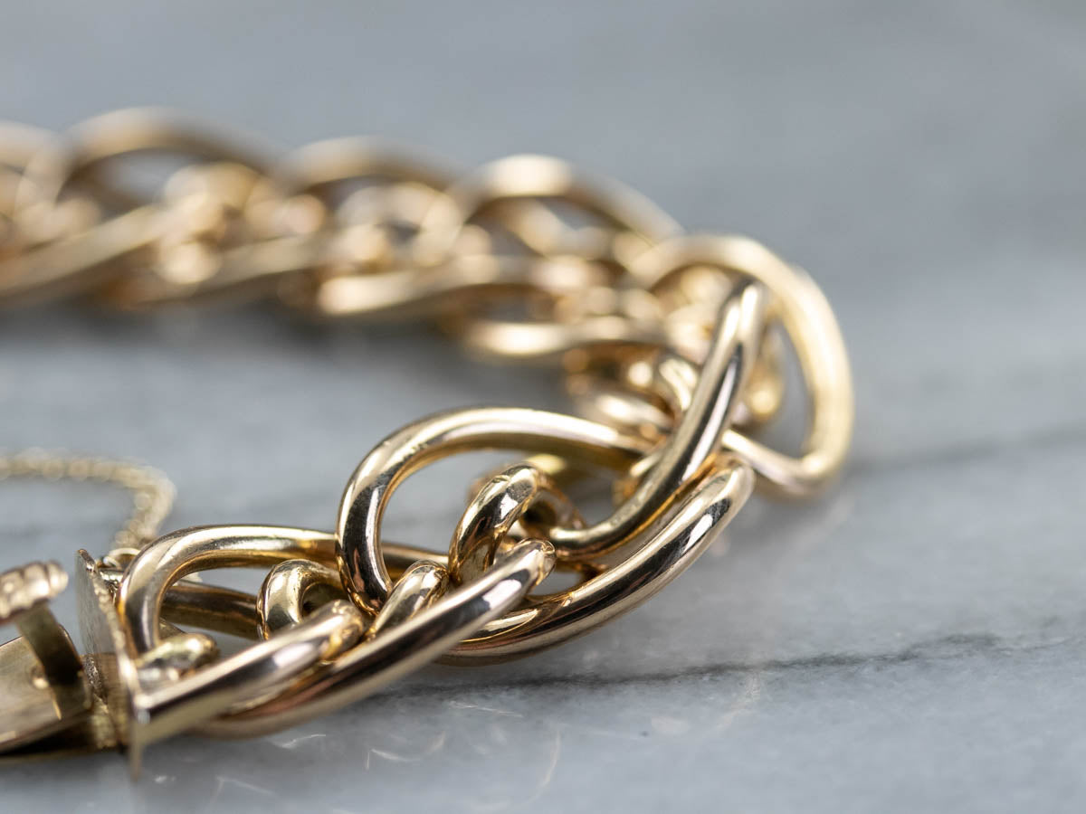 Paperclip Chain Bracelet in Gold | Medley Jewellery